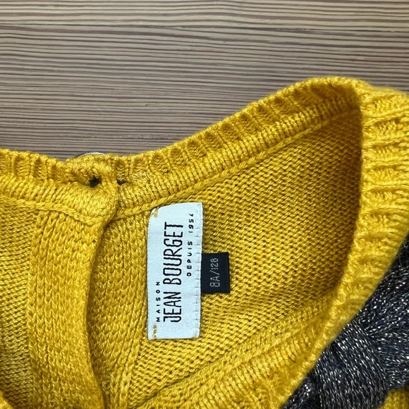 JEAN BOURGET girls sweater with sparkly bow EUC size 8 - Picture 5 of 6